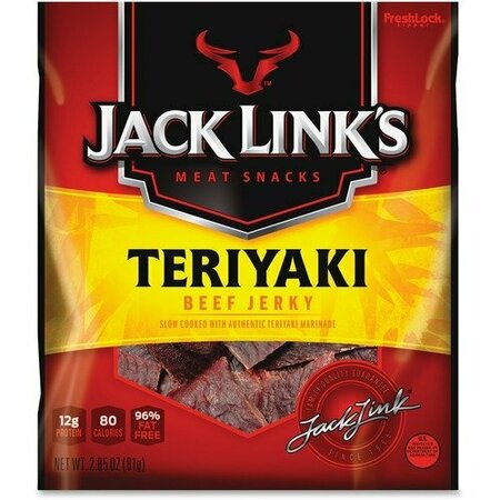 JACK LINKS Jack Linkft s Teriyaki Beef Jerky, 2.85oz, Multi JCK87635